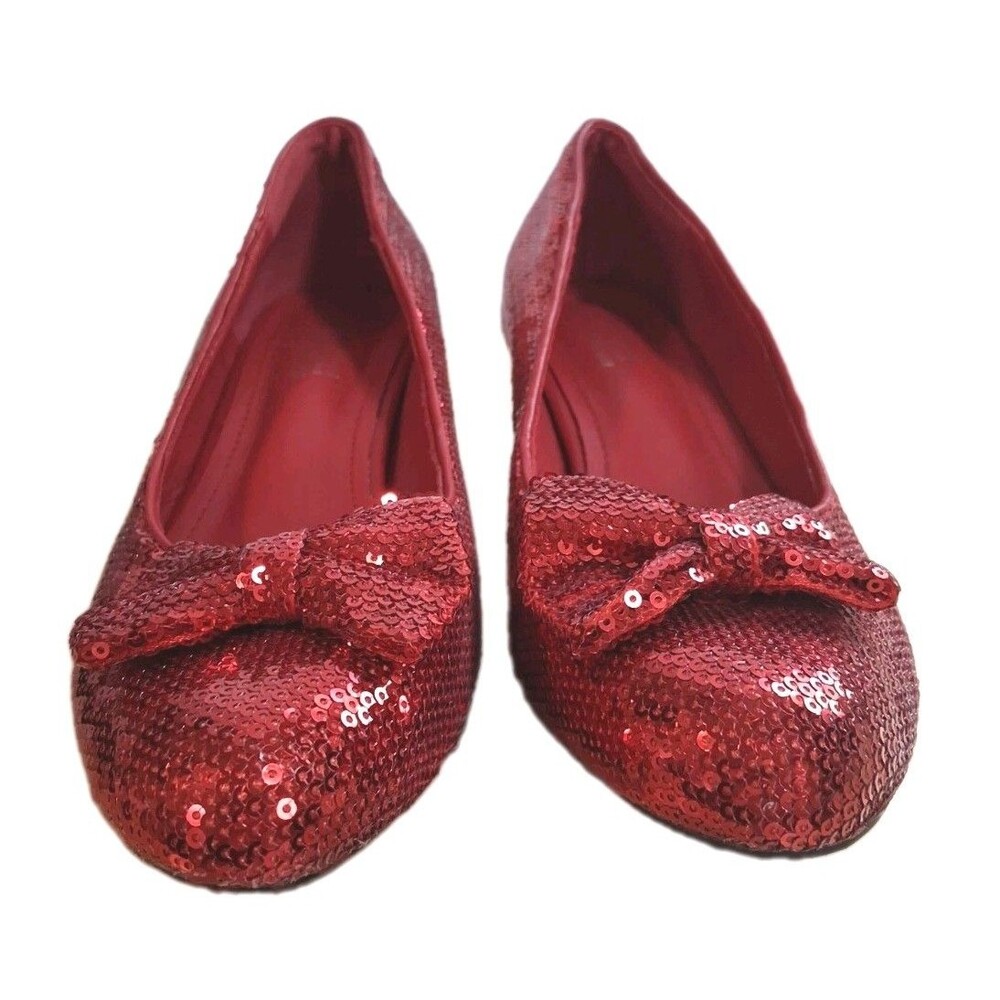 Wizard Of Oz Dorothy Ruby Slippers Halloween Costume Accessory Size 8